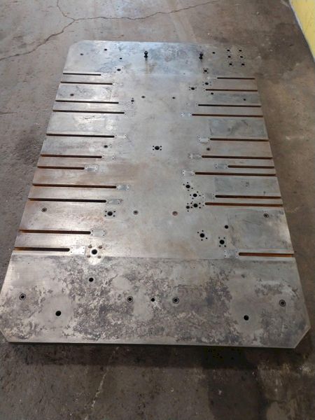 96" X 60" T-SLOTTED BOLSTER PLATE / LAYOUT SURFACE PLATE: STOCK #12681