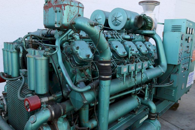 500 KW FAIRBANKS MORSE MODEL 500T-12V STAND BY DIESEL GENERATOR: STOCK