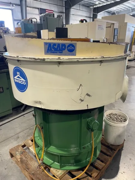 SWECO FMD-7LR  7 Cu. Ft. Vibratory Finishing Mill USA 5H.P. #6962