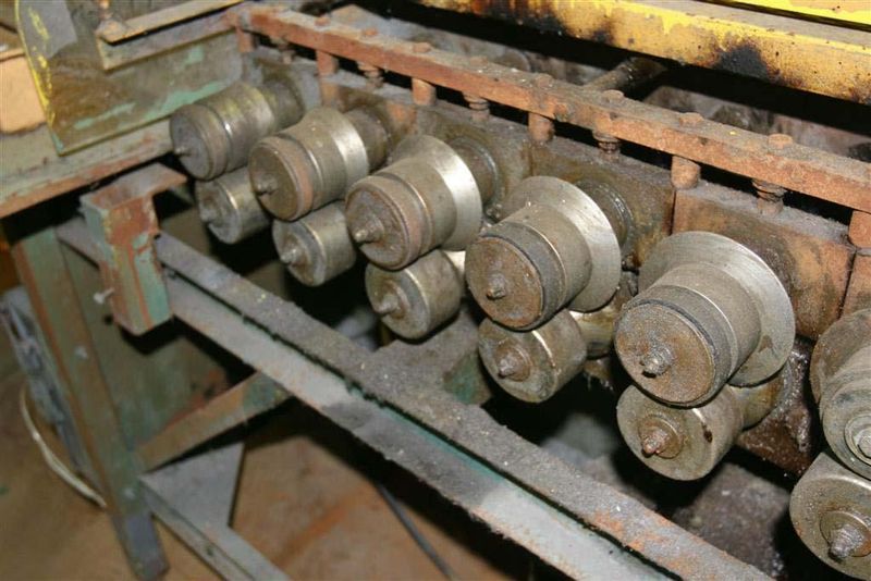 12 STATION ENGEL CAP RAIL AND S LOCK ROLLFORMER: STOCK #16861