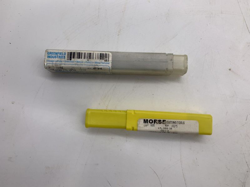 13/32” HSS DOUBLE ENDED 2 FLUTE END MILLS [PUTNAM/MORSE] QTY 2 STOCK #15523