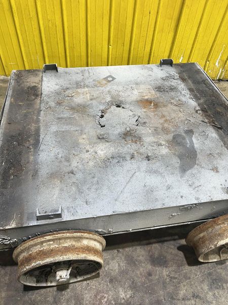 60" X 50" RAILROAD WORK DOLLY / TRANSFER CART: STOCK #17182
