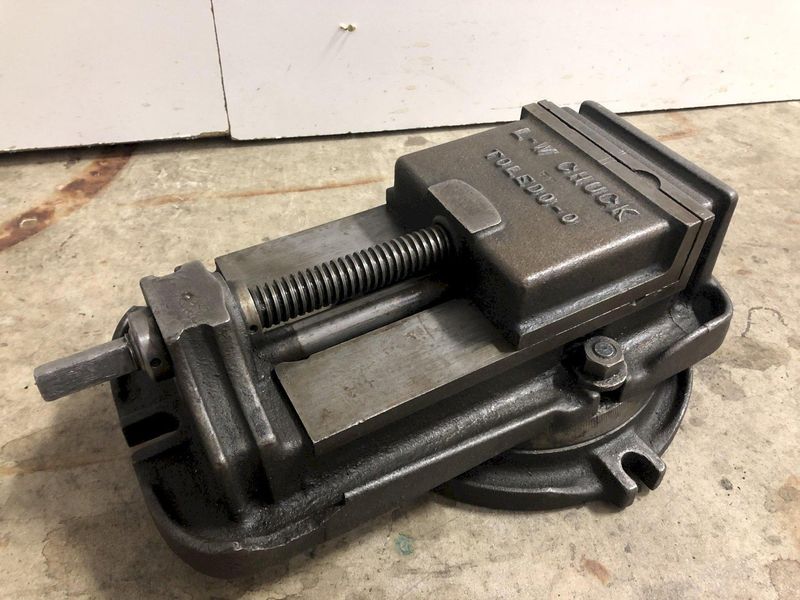 6" L-W CHUCK TOLEDO VISE WITH SWIVEL BASE: STOCK 17548