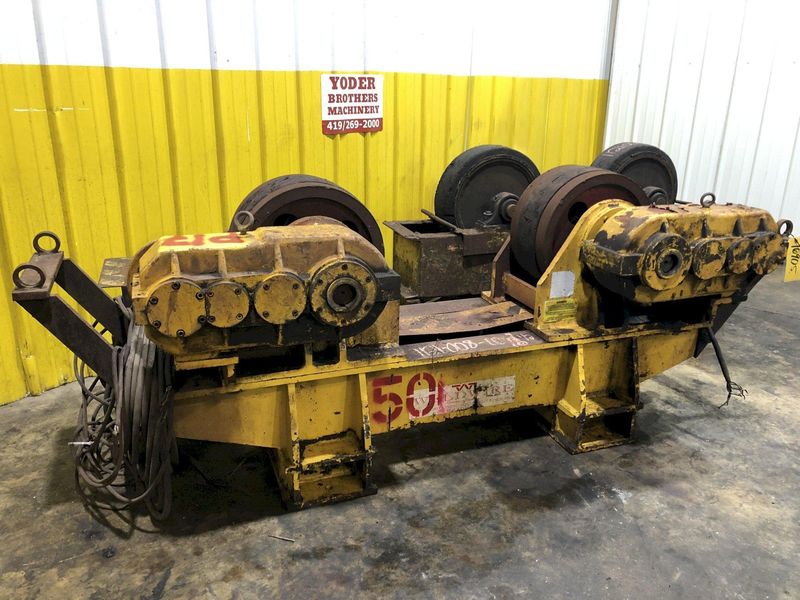 60 TON WELDWIRE MODEL #WER-60  POWERED TANK TURNING ROLLS WITH IDLER: STOCK #16905
