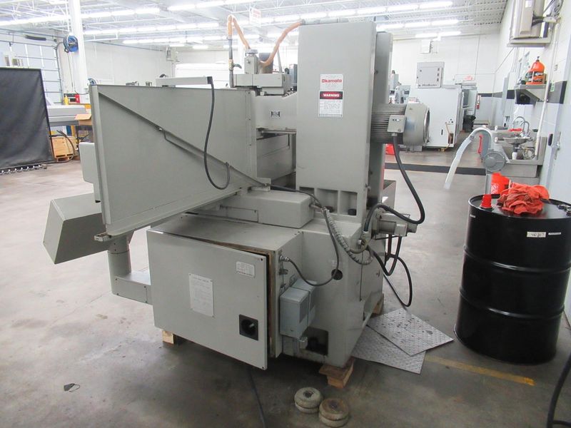 Okamoto ACC-124DX 3-Axis Automatic Horizontal Surface Grinder, 12" x 24" Operation, Electromagnetic Chuck, Downfeed Digital Readout