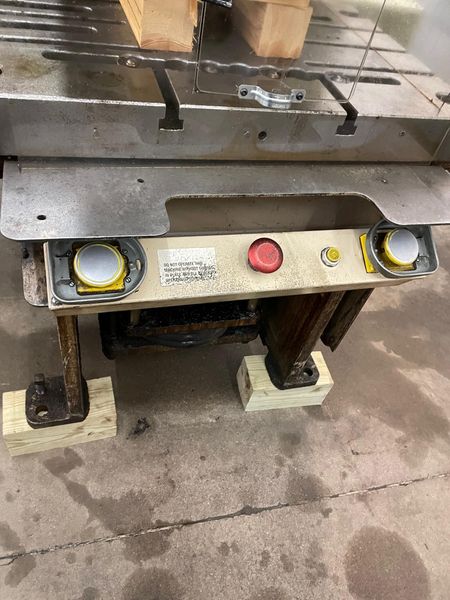 Cincinnati Model 75 OBS 75 Ton Hydraulic Gap Frame Press, 8" Stroke, Die Cushion, Cincinnati Tonnage and Position Controls