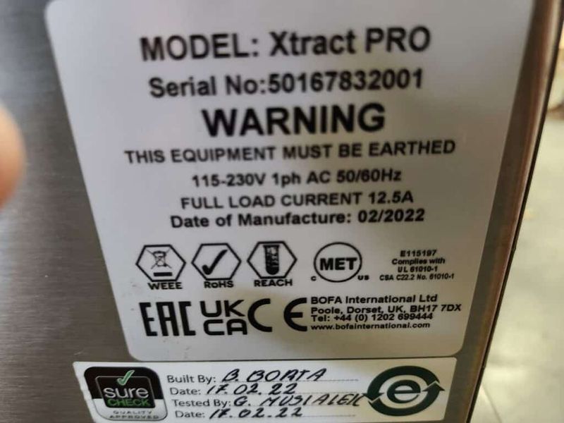Videojet Xtract Pro Fume Extractor (In-Packaging)