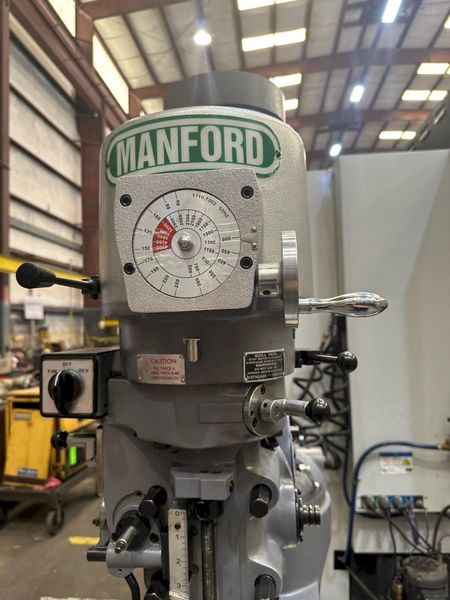 New, Manford Model L-2V Vertical Turret Milling Machine (MF-1 1/2VS)