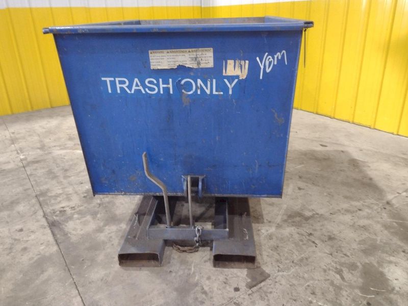 1 YARD X 6,000 LBS VESTIL MODEL #D-HOP-100-HD SELF DUMPING HOPPER: STOCK #22488