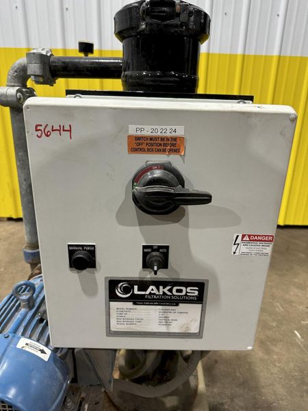 65 GPM X 3 HP LAKOS FILTRATION PUMP & STRAINER: STOCK #21909