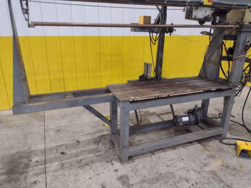 48" LONGUTUDINAL SEAM WELDER WITH ROMAN WELDER & ENTRON CONTROLS: STOCK #21743