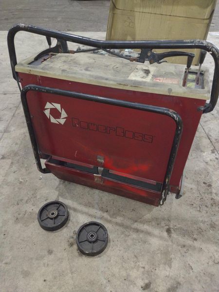 POWERBOSS MODEL #WS35E WALK BEHIND ELECTRIC SWEEPER: STOCK #21655