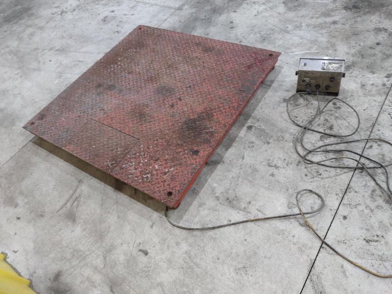 10,000 LBS BRECHBUHLER MODEL #UMC600AAAC PLATFORM FLOOR SCALE: STOCK #21653