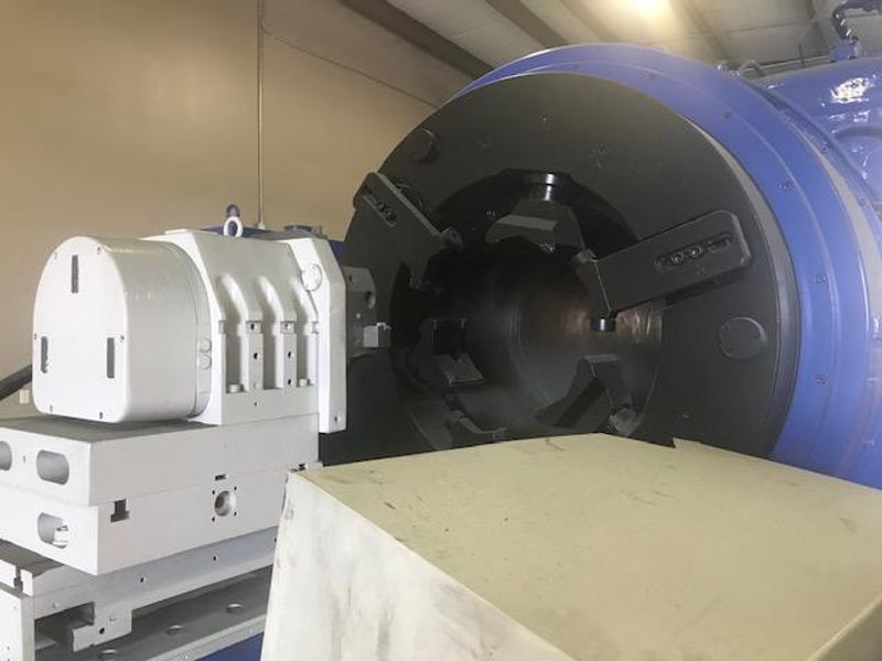 CRI Dan 24" Bore CNC Hollow Spindle Oil Country Lathe, model HT24 CNC, Fanuc, F-R chucks