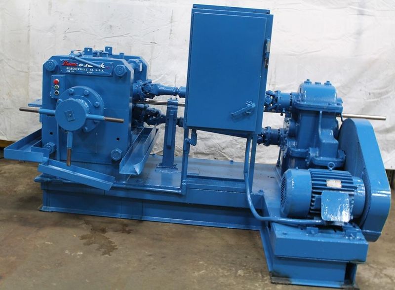 1-1/2' KANE & ROACH MODEL #2150U 2-ROLL CROSS AXIS ROTARY STRAIGHTENER: