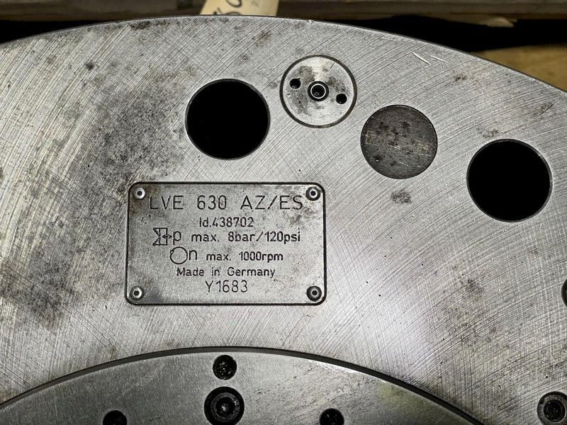 25 1/2 3 Jaw Rohm Extended Stroke Air Chuck LVE 630 AZ/ES