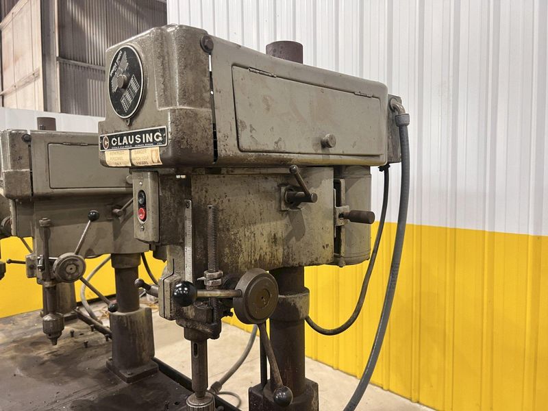 3-HEAD CLAUSING MODEL #1657 GANG DRILL W/ WORK TABLE: STOCK #20866