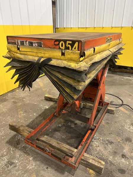 3,000 LB X 24" X 48" PRESTO MODEL XL36-30 HYDRAULIC POWER SCISSOR LIFT TABLE 110V: STOCK #20212