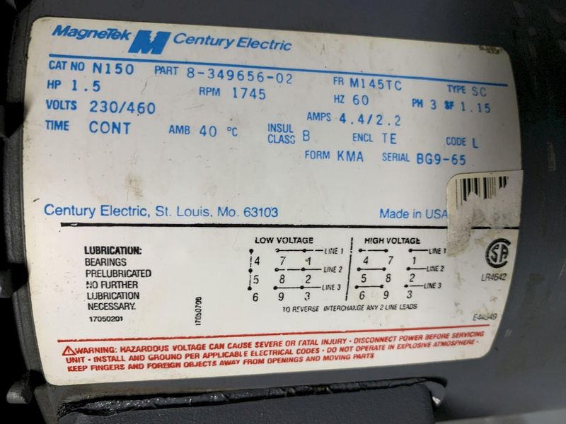 Nobles Spin Dryer Model 9263-1262