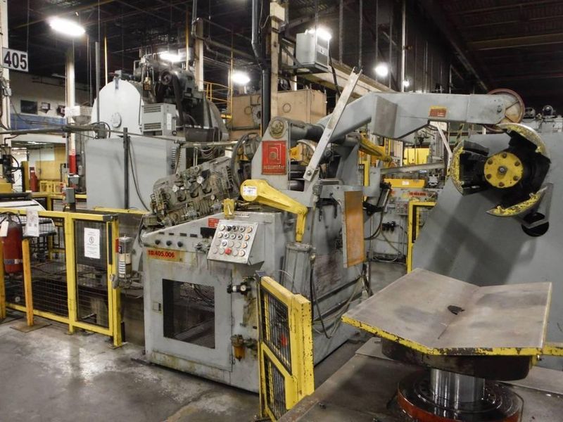 20000# X 42' X .060' AUTOMATIC FEED COIL REEL, CAR, & STRAIGHTENER: #64