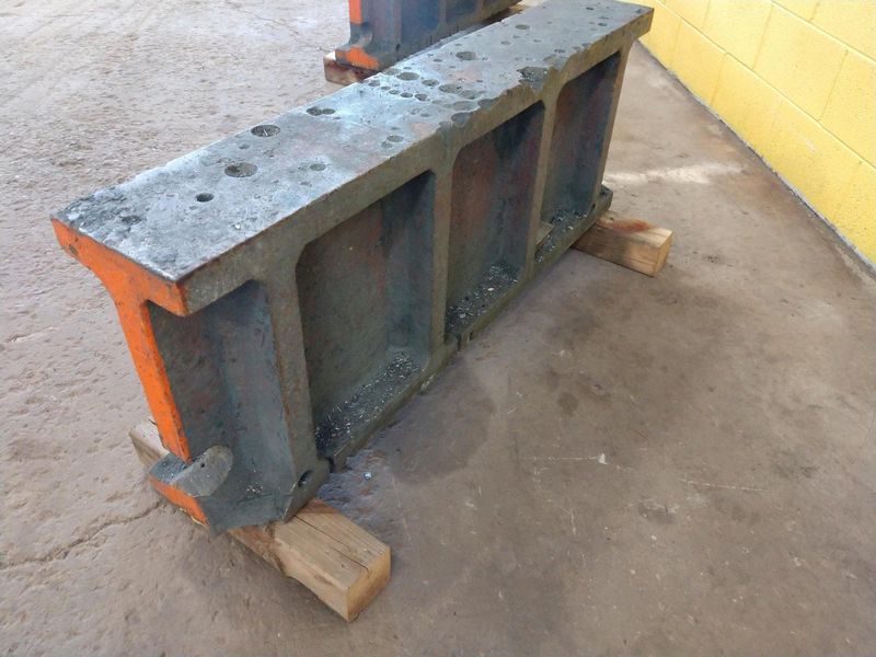 (2) 8" x 48" x 18-3/8" CAST PARALLEL SET UP BLOCKS: STOCK 12886