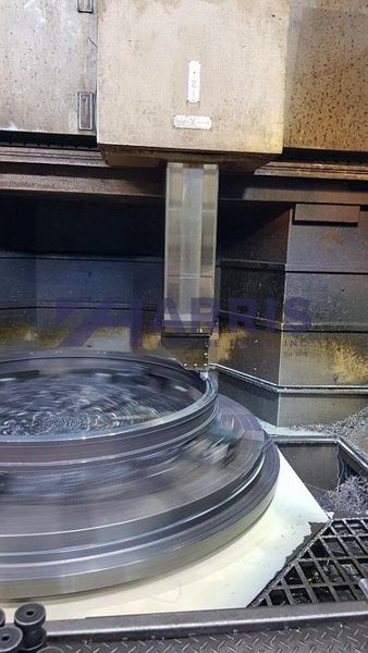 78" HNK HIGH COLUMN CNC VERTICAL BORING MILL WITH 78" TURNING HEIGHT, LIVE MILLING, FANUC 32i, 2