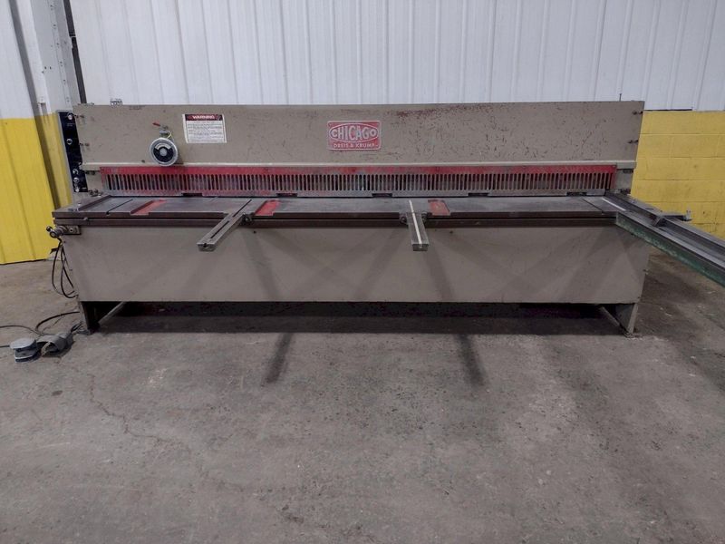 10' X 10 GA CHICAGO MODEL #UA10-135 HYDRAULIC SHEAR: STOCK #17508