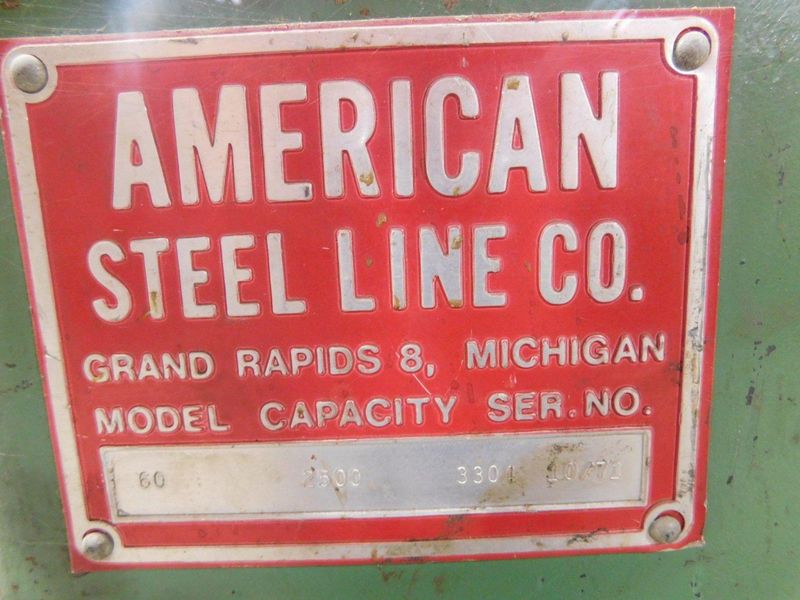 2500 LB X 18" AMERICAN STEEL LINE COIL REEL: STOCK #73432
