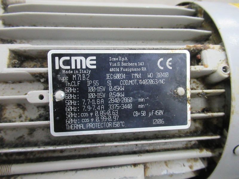 Dekker Vacuum Technologies Duravane Vacuum Pump Model RML010T1-01-AS, Rotary Vane Pump with Tank - Single Phase