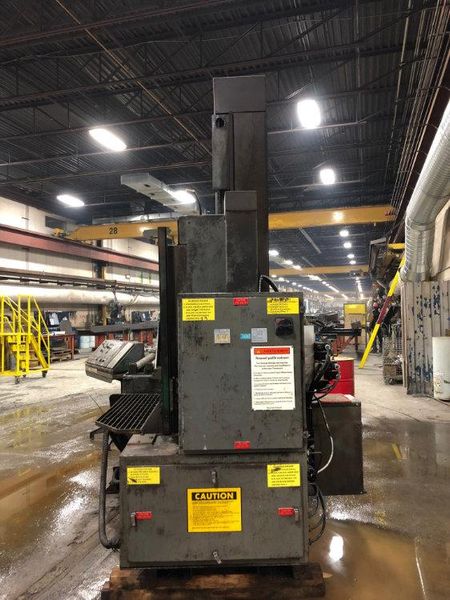 USED HEM DUAL POST SEMI-AUTOMATIC HORIZONTAL BANDSAW , Model WF140HM-DC, 20” x 44”, Stock No. 10