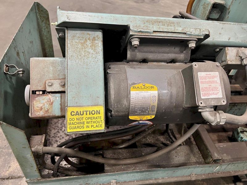 USED W.F. WELLS 10" X 17" HORIZONTAL DUAL POST SEMI-AUTOMATIC BANDSAW MODEL W-10-1, Stock# 11070