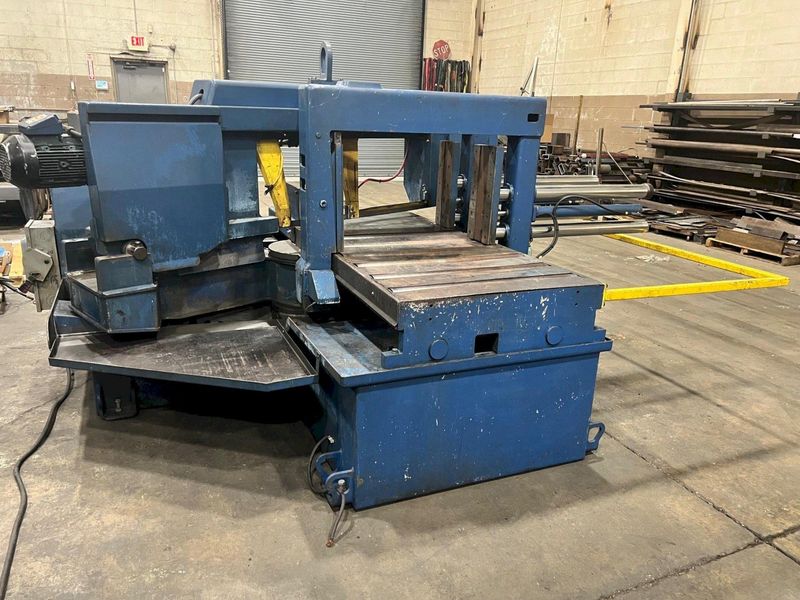 USED HYD-MECH 16" X 25" AUTOMATIC HORIZONTAL MITERING BANDSAW MODEL M-16A, Stock# 11072, Year: 2