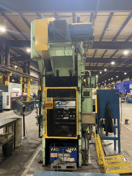 150 ton Verson Single Crank Mechanical Metal Stamping Gap Frame Press For Sale, Model 150-OBG In