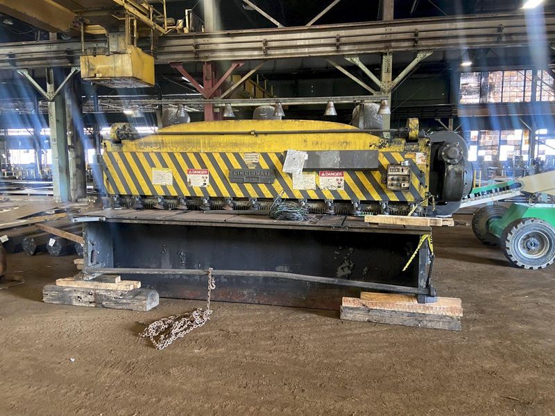 12' x 3/8" CINCINNATI MODEL #2512 MECHANICAL POWER SQUARING SHEAR: STOCK #20738