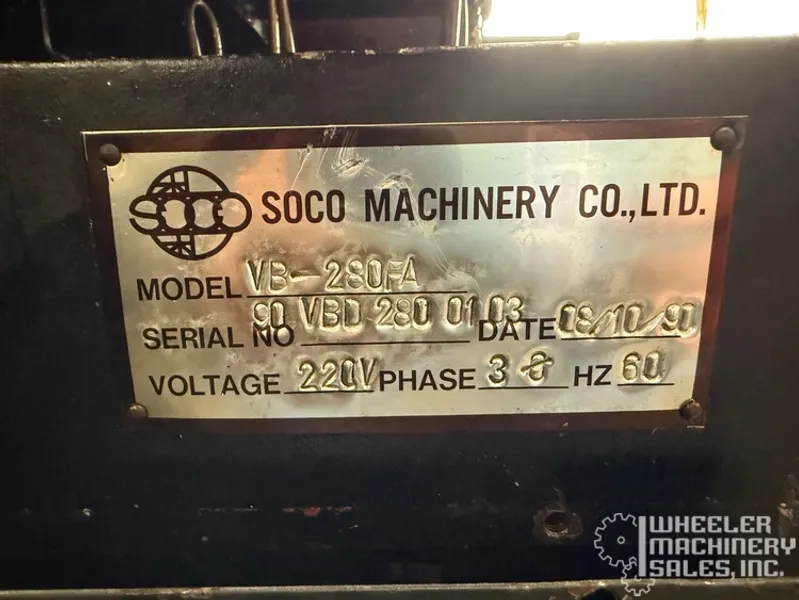 SOCO VB280FA Automatic Horizontal Band Saw #7687 #2