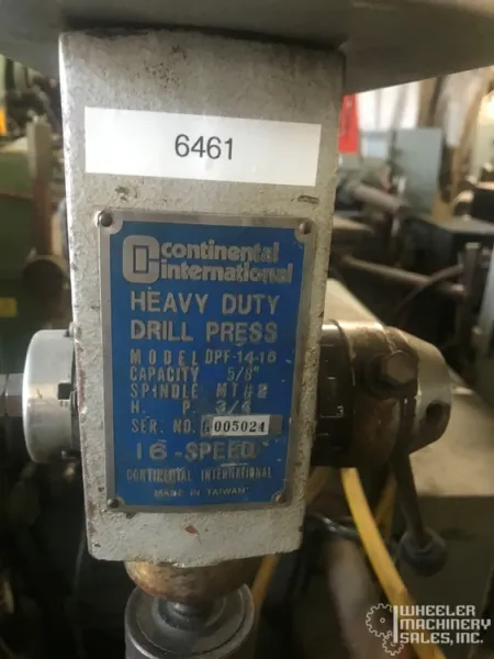 Continental DPF-14-16 Floor Drill Press 14" #6461 #1