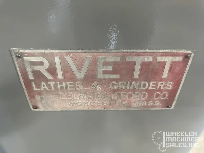 RIVETT 957-1303-5C HIGH PRECISION SECOND OPERATION LATHE 9" x 20" #6282 #1