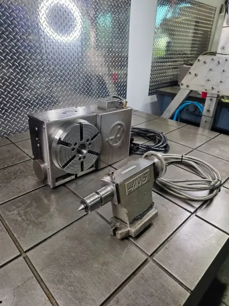 HAAS HRT-210 8.3” CNC Rotary Table 4th Axis Type & 6" Tailstock USA #8129