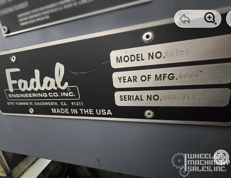 1994 Fadal VMC6030 Vertical Machining Center 60" x 30" x 30" #8104 #2