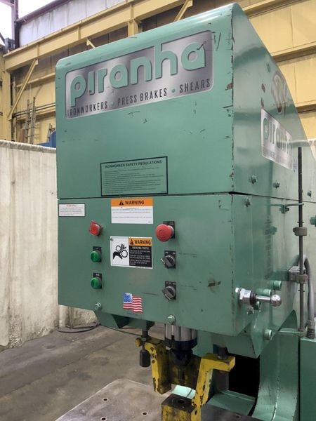 110 TON PIRANHA MODEL # PII 110 HYDRAULIC IRONWORKER: STOCK #80727