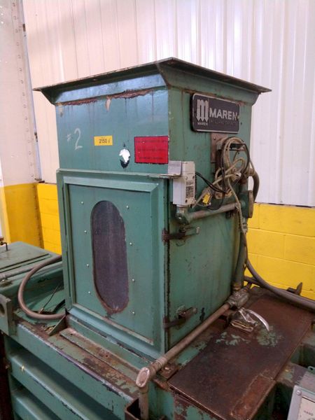 15" X 15" X 15 HP MAREN MODEL #111-297 HYDRAULIC HORIZONTAL AUTOMATIC CONTINUOUS BALER: STOCK #1