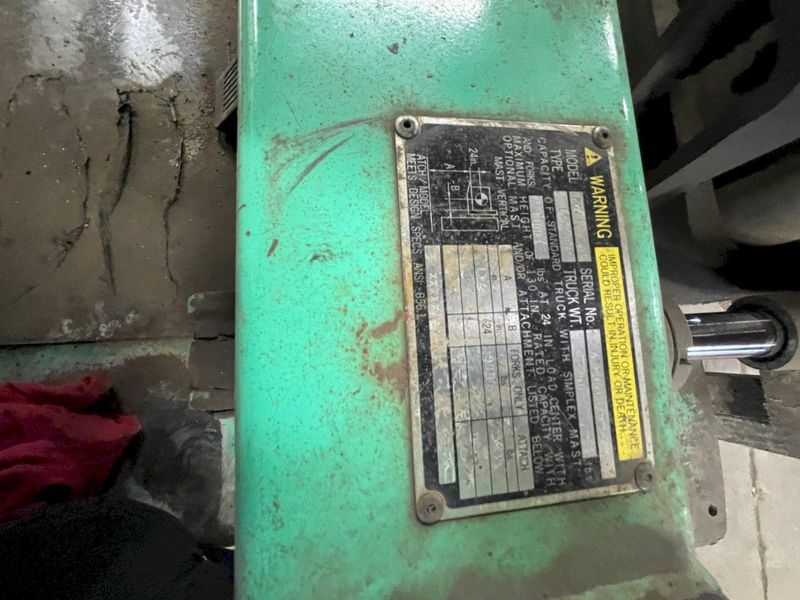 9000 LBS MITSUBISHI PNEUMATIC TIRE FORKLIFT : STOCK #77764
