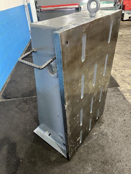 33" X 51" X 21"D ANGLE PLATE WITH SLOTS : STOCK #77373