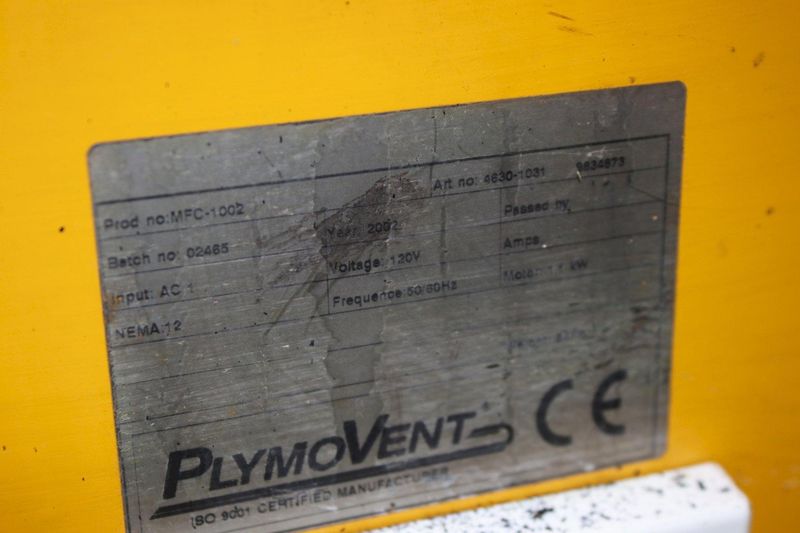 PLYMOVENT MULTIFUME EXTRACTOR:  STOCK #76226