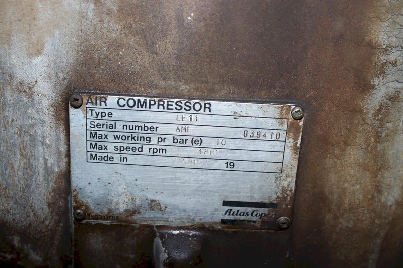 15HP ATLAS COPCO AIR COMPRESSOR: STOCK #75528