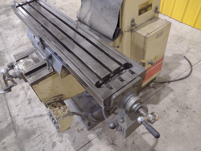 3 HP MICROCUT MODEL #1050 VERTICAL RAM KNEE MILL: STOCK #21730
