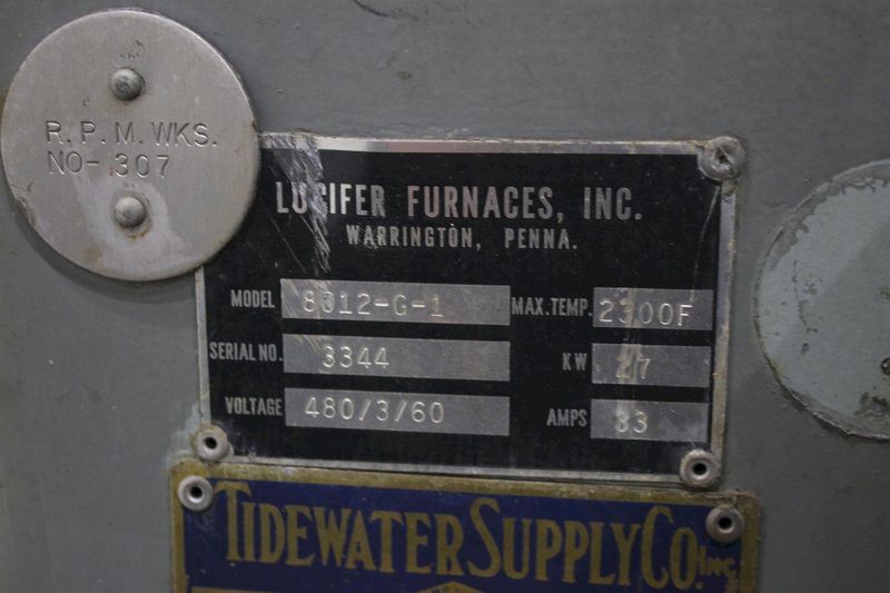 2300 DEGREE LUCIFER MODEL #DL-7022-K FURNACE:   STOCK #76439