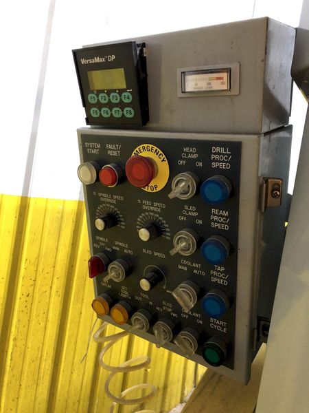 25 HP SERVO DRIVEN KRC PORTABLE CNC DRILL, TAP & REAMING MACHINE WITH FANUC CONTROLS: STOCK #174