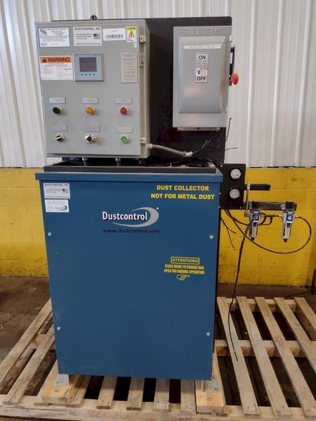 15 HP DUSTCONTROL MODEL #DC-11 & RAF-1600 DUST COLLECTOR SYSTEM: STOCK #17160