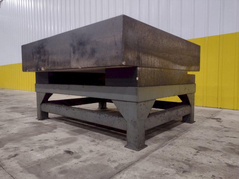 60" X 56" X 12" STARRETT GRANITE SURFACE PRECISION INSPECTION PLATE TABLE: STOCK #22444